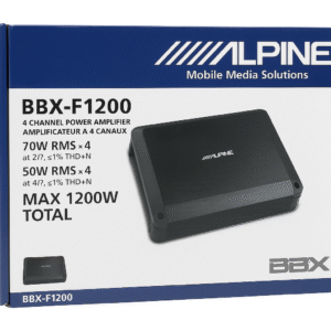 Alpine BBX-F1200 – 4-Channel Car Amplifier (1200W Peak Power)